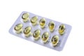 oil omega 3 gel capsules Royalty Free Stock Photo